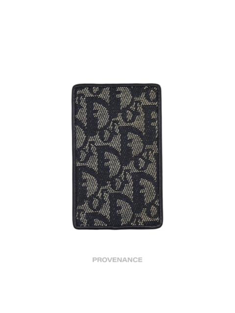 Dior Dior Card Holder Wallet - Monogram Navy Trotter