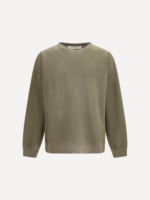 Golden Goose Journey unisex Crew neck in garment-dyed cotton fleece