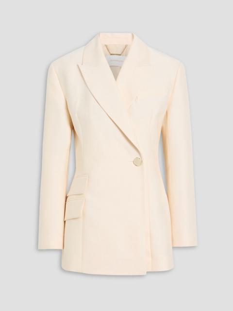 Zimmermann Double-breasted wool and silk-blend blazer