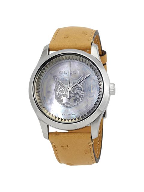GUCCI Gucci G-Timeless Automatic Transparent Mother of Pearl Dial Ladies Watch YA1264112