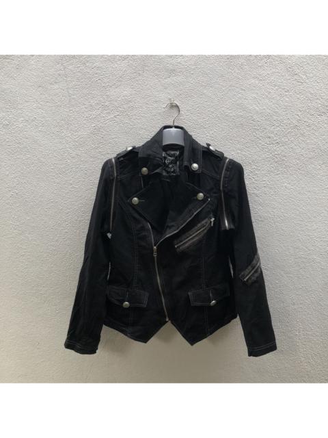 Other Designers Designer - RARE🔥Algon Quins punk multipocket jacket detachable sleeve