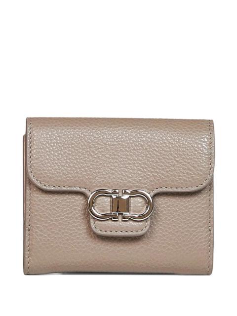 FERRAGAMO Ferragamo Women Gancini Grained Leather Compact Wallet