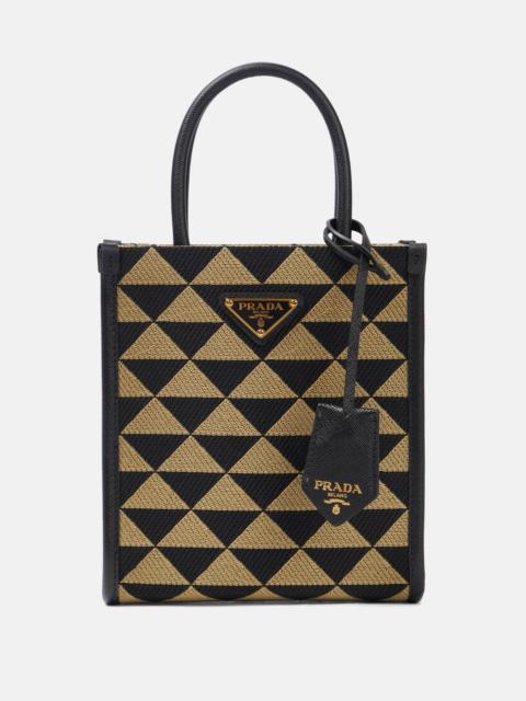 Prada Mini patterned jacquard tote bag
