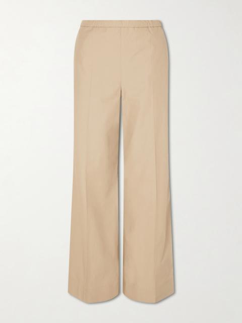 Moncler Cotton-poplin Wide-leg Pants