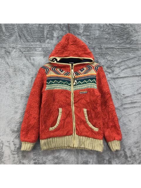 Other Designers Surf Style - BLUE MOONBLUE Deep Pile Orange Fleece #4590-160