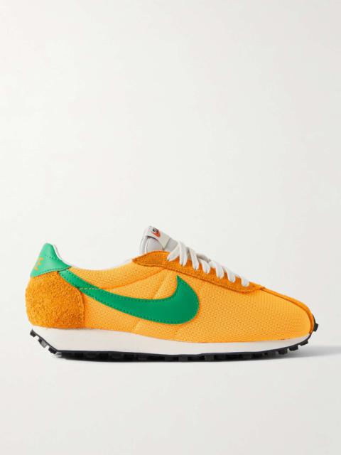 LD-1000 Leather and Suede-Trimmed Mesh Sneakers