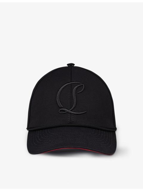 Christian Louboutin Mooncrest logo-embroidered cotton-canvas cap