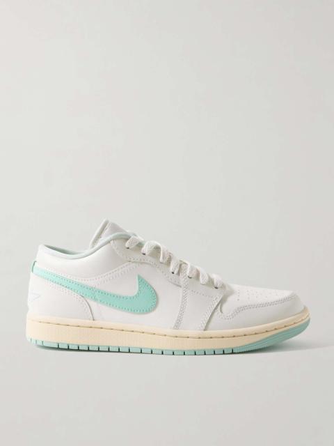 Air Jordan 1 Low embroidered leather sneakers White