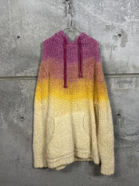 Other Designers CAMP HIGH MOHAIR OMBRE KNIT HOODED SWEATER S/M