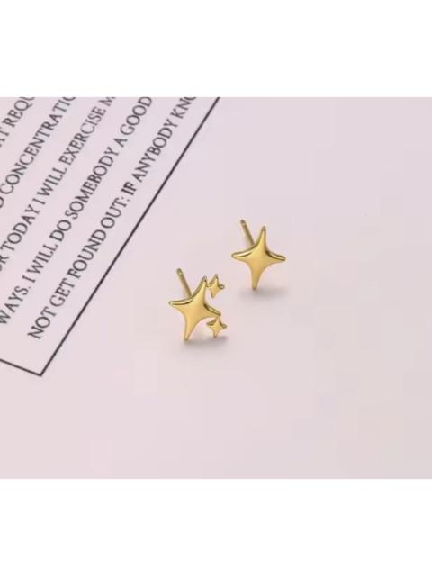 Other Designers Jewelry - CYBER Star Stud Earrings - Asymmetrical Y2K North Star