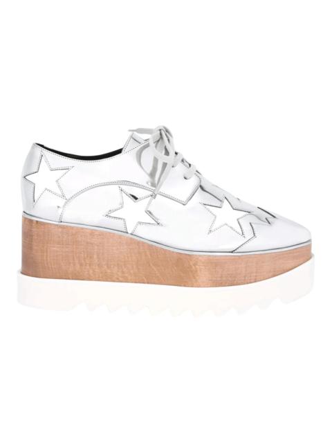 Stella McCartney Elyse Stars Mirror Lace Up Flatform
