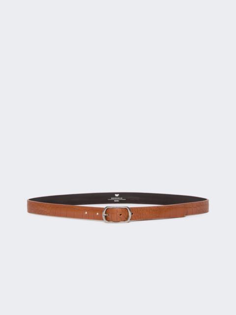 WEEKEND Max Mara VIGNOLA Crocodile-print leather belt