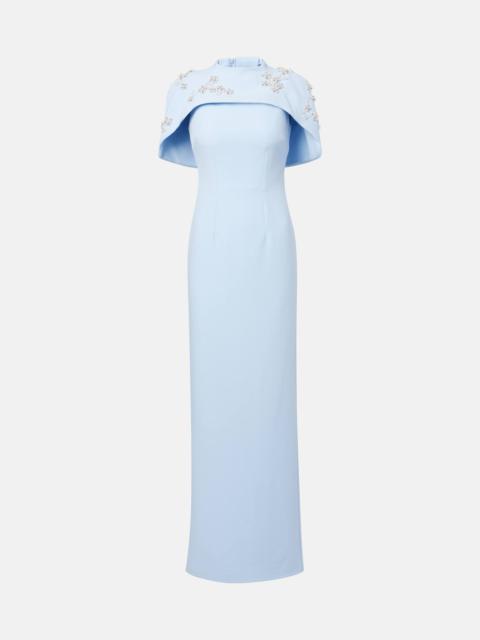 Safiyaa Embellished caped gown