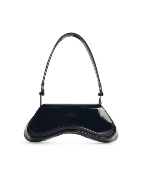 Diesel Diesel 'Play' Crossbody Bag In Glossy Black Polyurethane Women