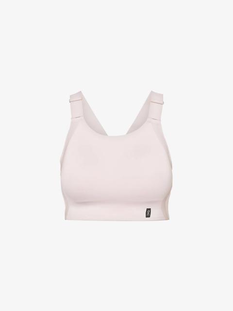 Performance Flex Adjustable-Straps Stretch-Woven Sports Bra