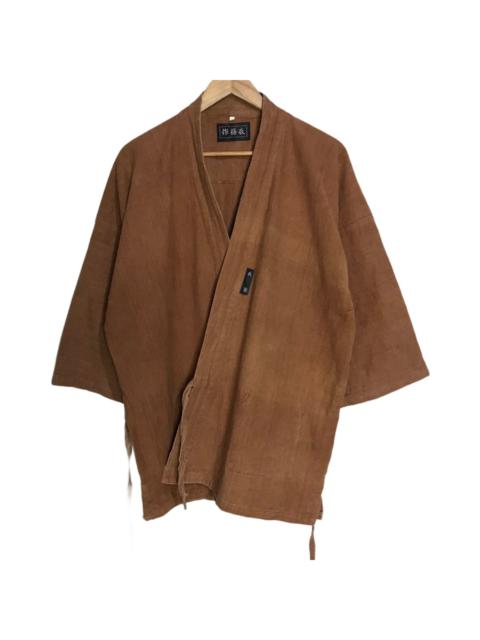 Japanese Brand - brown kimono japan jacket
