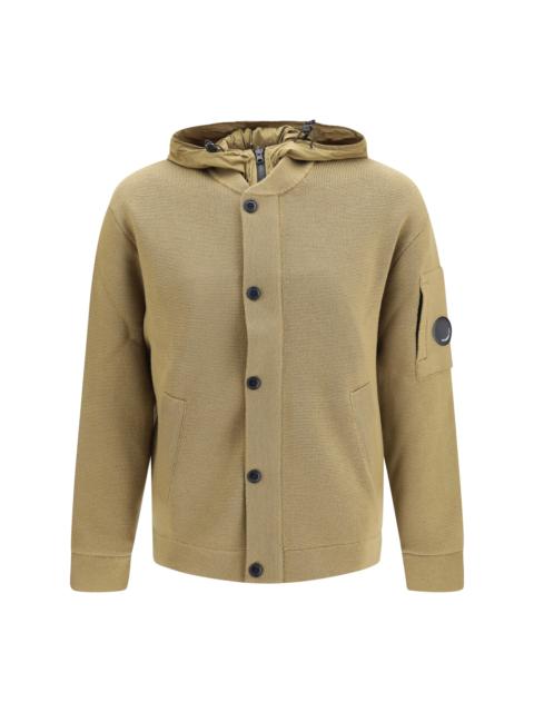 C.P. Company C.P. Company Men Reversible Merino Wool And Stretch Nylon Cardigan