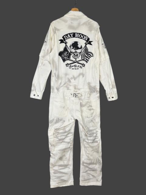 Other Designers Japanese Brand - Day moon acid wash tie dye design overall