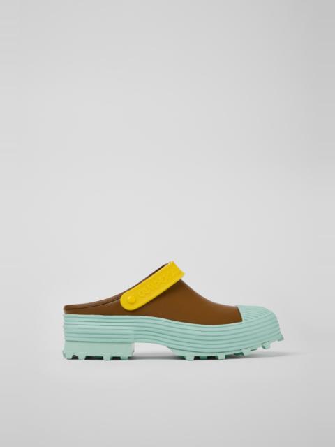 CAMPERLAB Multicolored leather clogs