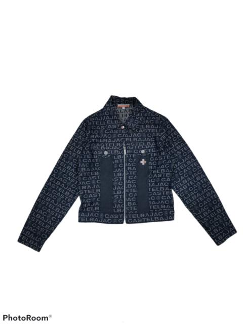 Other Designers Jean Charles De Castelbajac - JC DE CASTELBAJAC FULL SPELLOUT MONOGRAM DENIM JACKET