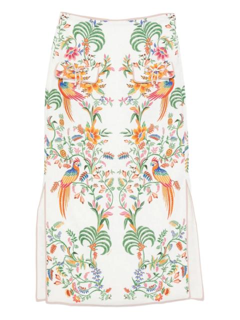 FARM RIO Delicate Forest maxi skirt