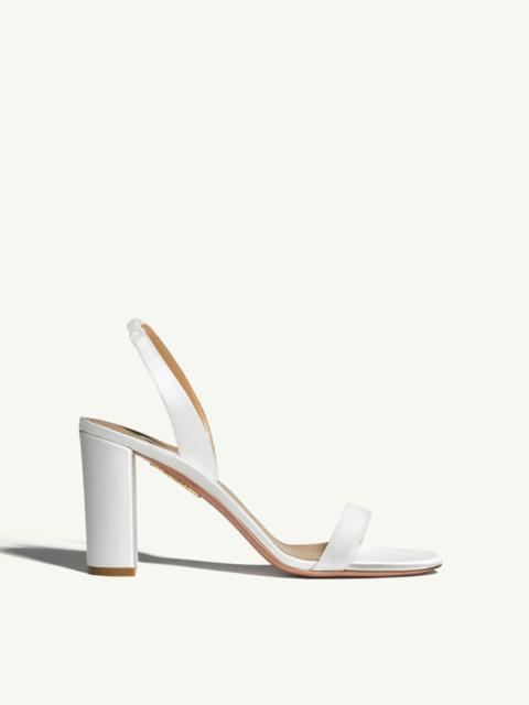AQUAZZURA So Nude Block Sandal 85