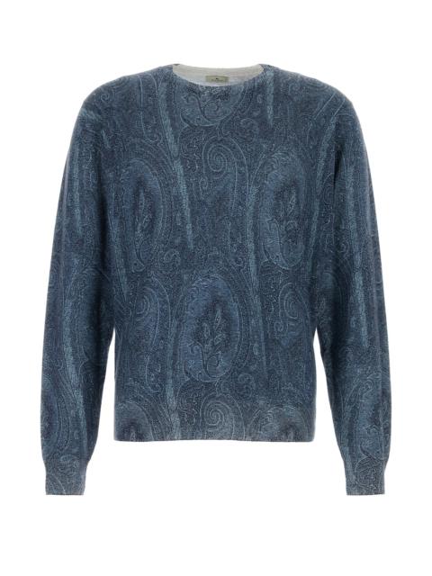 Etro Embroidered silk blend sweater