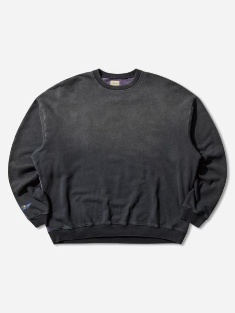 Kapital Men's Sweat Knit 2Tones Remake Big Sweatshirt (Bone) Black / Purple