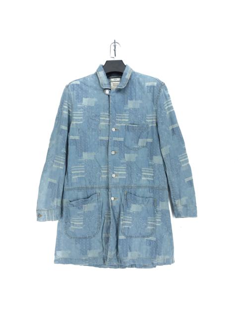 Other Designers Iroquois - IROQUOIS Printed Denim Overcoat Jacket #2230-88