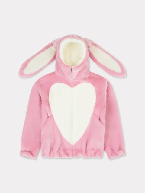 KENZO Bunny hooded jacket in fake fur