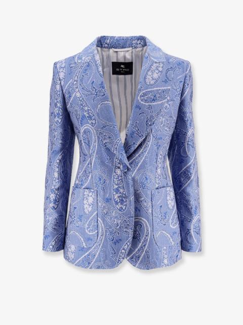 Etro Etro Women Silk Blend Single-Breasted Blazer
