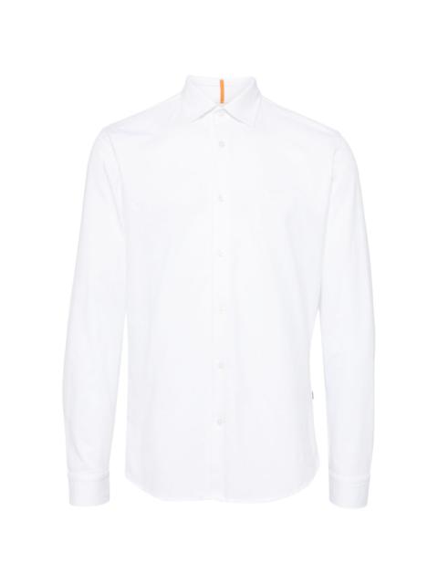 embroidered-logo shirt