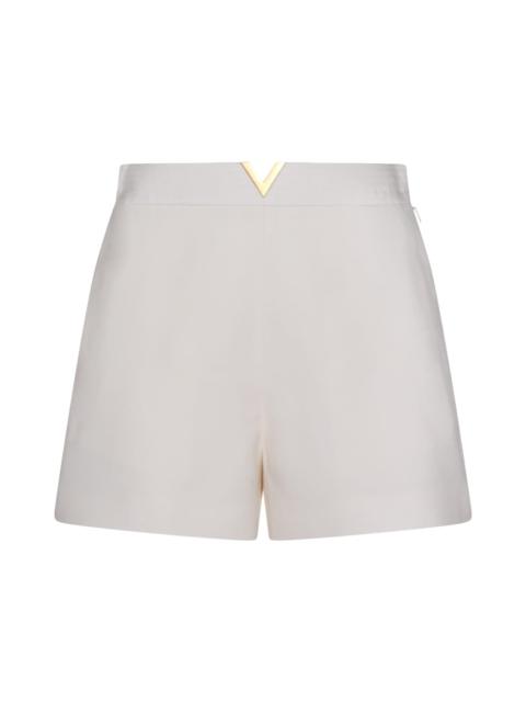 Valentino White Viscose Mini Shorts