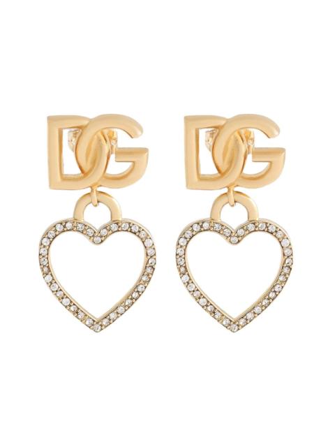 Dolce & Gabbana Dolce & Gabbana Women Stud Earrings With Hearts And Logo