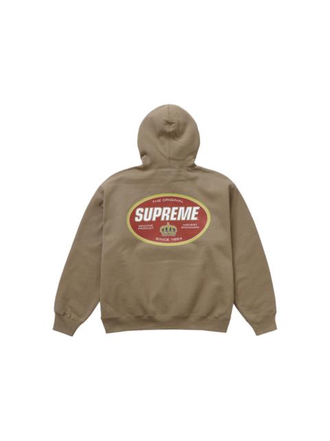 Supreme Supreme Crown Hooded Sweatshirt Dark Sand
