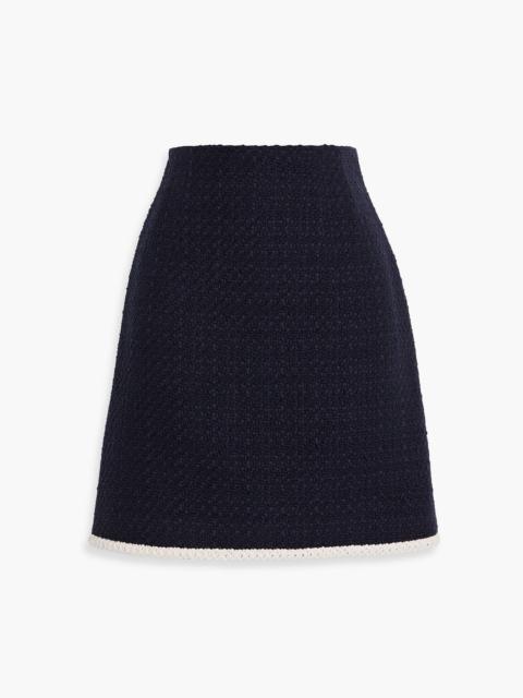 VERONICA BEARD Roman cotton-blend tweed mini skirt