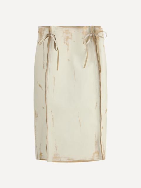 Prada Midi Leather Skirt