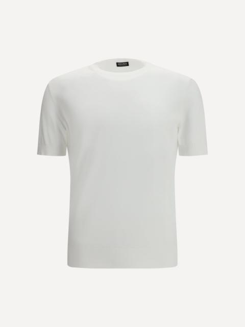 ZEGNA Crewneck cotton short sleeve Knit