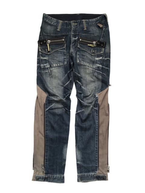 Other Designers If Six Was Nine - ppfm multipocket zipper denim pants