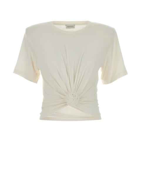 MAGDA BUTRYM Magda Butrym Women White Stretch Cirulose T-Shirt