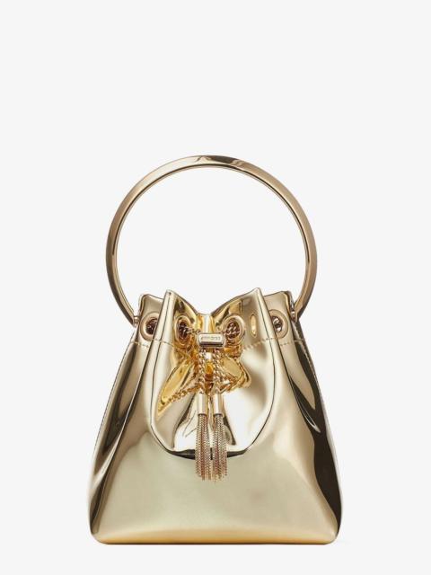 JIMMY CHOO Jimmy Choo Bon Bon Metallic Leather Bucket Bag