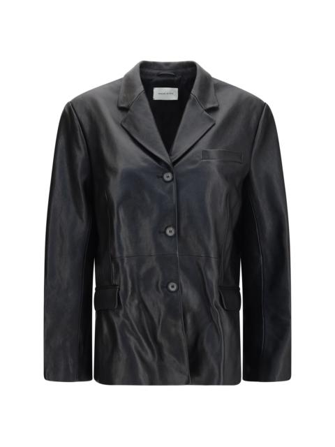 MAGDA BUTRYM Magda Butrym Leather Blazer Jacket Black Women