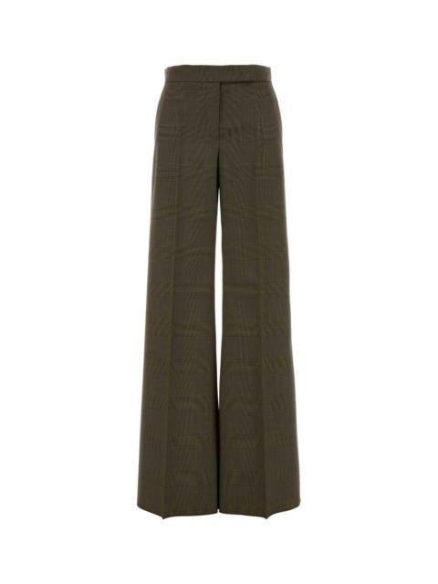 Max Mara Max Mara Women Embroidered Wool Netto Wide-Leg Pant