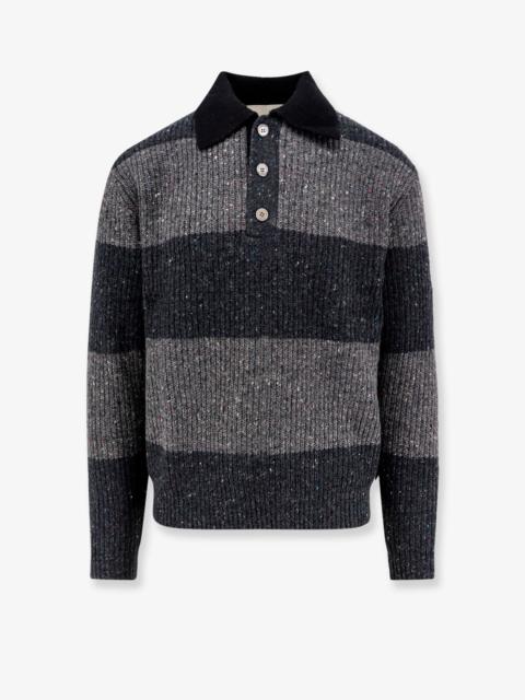 Dunst Dunst Chunky Rugby Wool Blend Sweater Grey