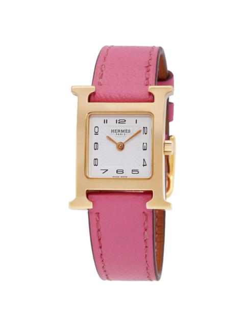 Hermes Heure H Quartz White Dial Ladies Watch HH1.201.131CPE5