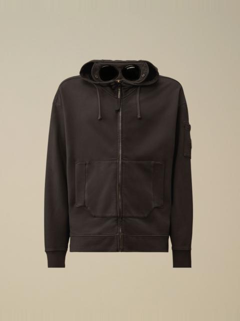 C.P. Company Brushed and Emerized Diagonal Fleece Boxy Goggle Sweatshirt