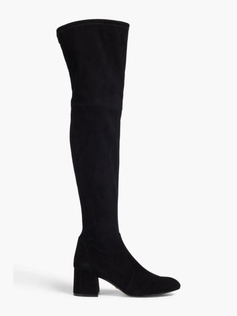 Stuart Weitzman Flareland suede over-the-knee boots