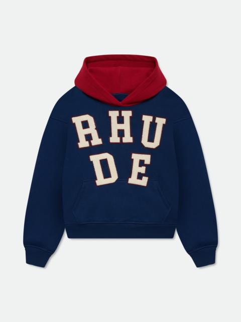 Rhude RHUDE CHENILLE PATCH LOGO HOODIE