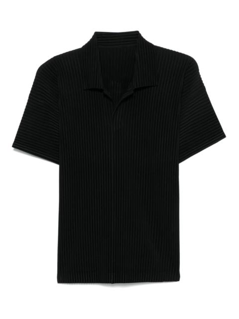 ISSEY MIYAKE Homme Plisse' Issey Miyake Men Pleated Polo Shirt