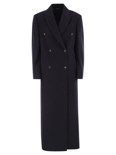 Brunello Cucinelli Brunello Cucinelli Women Long Wool Coat With Jewellery